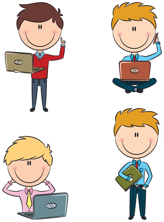 Businessman Using Laptop