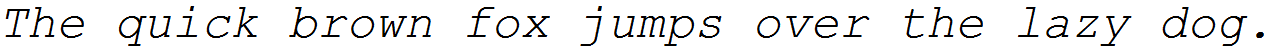 Courier New Italic