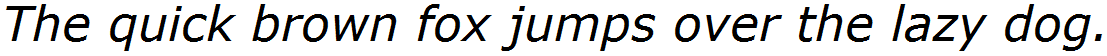 Verdana Italic