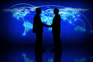 Global business.Elements of this Image are furnished by www.Nasa