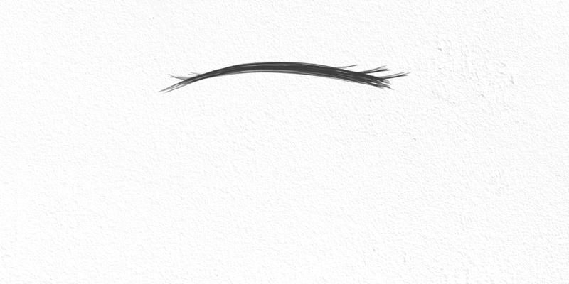 drawing anime eyes step 1, upper eyelid