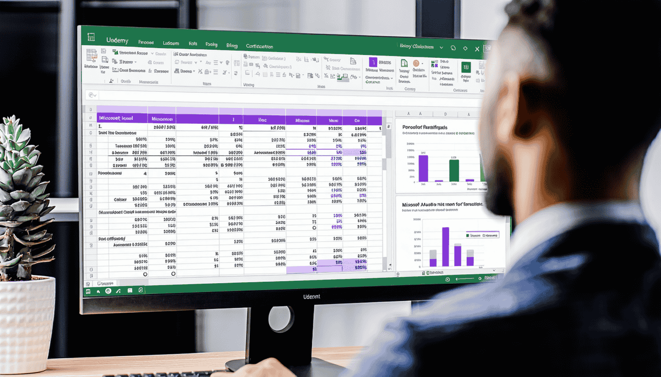 Person filling out excel spreadsheet
